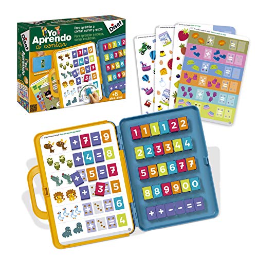 Diset Yo Aprendo A Contar Juego Educativo A Partir De 5 Años + Sumar Y Restar Juego De Mesa, Multicolor (68954)