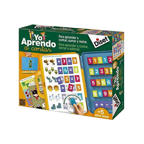 Diset Yo Aprendo A Contar Juego Educativo A Partir De 5 Años + Sumar Y Restar Juego De Mesa, Multicolor (68954)