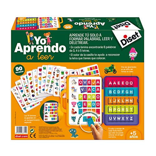 Diset - Yo aprendo a Leer - Juego Educativo a Partir de 5 años + Aprendo 5 años Juguete educativos Las Silabas (68962)