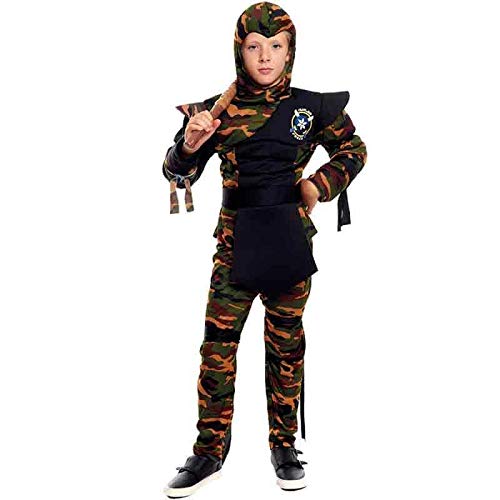 Disfraz Ninja Comando Niño Carnaval Mundo (Talla 10-12 años) (+ Tallas)