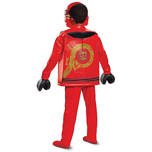 Disguise Disfraz Niño Ninjago Kai Rojo Deluxe, Disfraz Superhéroe Niño Disponible En Talla L