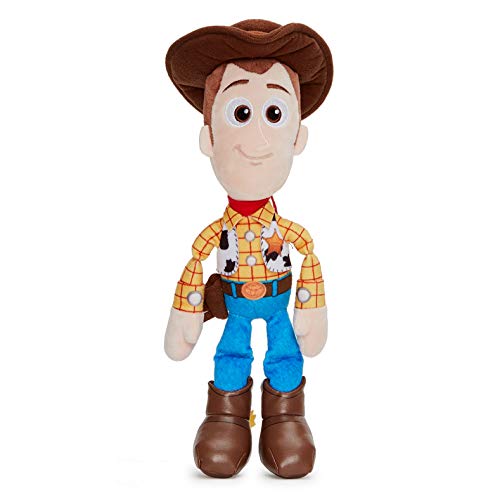 Disney 37267 Pixar Toy Story 4 Woody Soft Doll en Caja de Regalo 25 cm, Color Azul