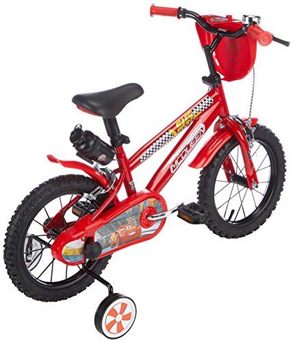 Disney Cars - Bicicleta de Rayo Mcqueen con ruedines