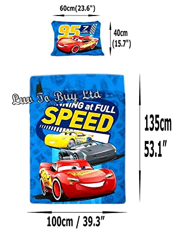 Disney Cars Cot Bed Duvet Cover Set 100x135 + 40x60 cm Cotton