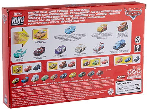 Disney Cars GKG70-GKG08 Cars Mini Racers 10 Pack ASST (modelo surtido)