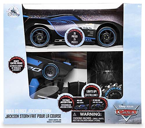 Disney Cars Jackson Storm - Máquina de mando a distancia personalizable, 27 cm