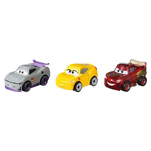 Disney Cars Pack de 3 mini vehículos, modelos surtidos, coches de juguete niños +3 años (Mattel GKG01)