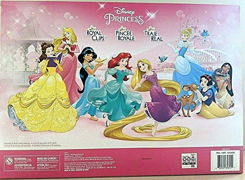 Disney COS1312433 Princesa Small 8 Muñecas Colección Espumoso Estilos Conjunto con Vestidos Clip