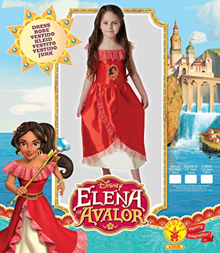 Disney - Disfraz de Elena de Avalor para niña, infantil 5-6 años (Rubie's 630038-M)