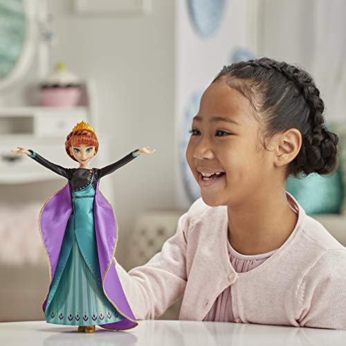 Disney E8881XG0 Frozen Traummelodie Anna - Muñeca Cantando la canción So wird's Immer Sein de la película Disney Frozen 2, Juguete para niños