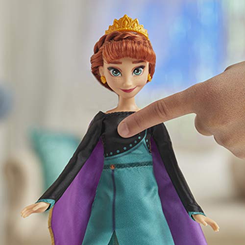 Disney E8881XG0 Frozen Traummelodie Anna - Muñeca Cantando la canción So wird's Immer Sein de la película Disney Frozen 2, Juguete para niños