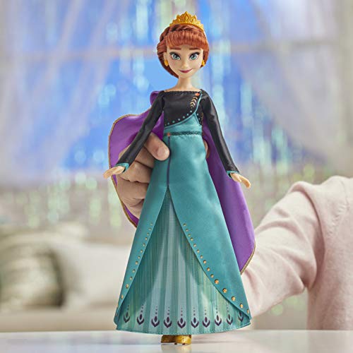 Disney E8881XG0 Frozen Traummelodie Anna - Muñeca Cantando la canción So wird's Immer Sein de la película Disney Frozen 2, Juguete para niños