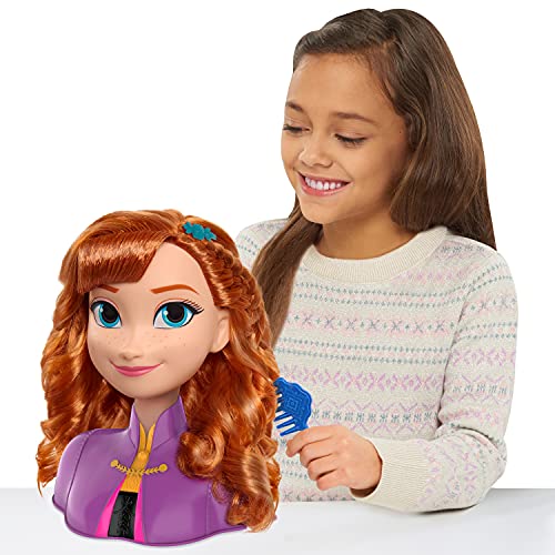 Disney Frozen 2 Cabezales Anna Styling Head, 14 Piezas.