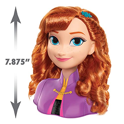 Disney Frozen 2 Cabezales Anna Styling Head, 14 Piezas.