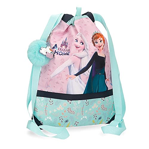 Disney Frozen Arendelle is Home Mochila Saco Azul 30x40 cms Poliéster