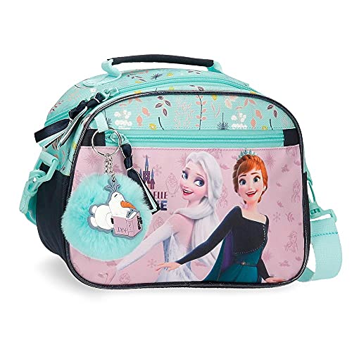 Disney Frozen Arendelle is Home Neceser Adaptable con Bandolera Azul 25x19x10 cms Poliéster