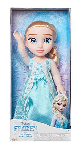 Disney Frozen, Elsa Muñeca Grande (38 Cm) Comsu Precioso Vestido de la Pelicula