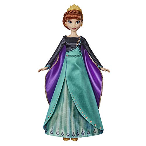 Disney Frozen Muñeca Musical de la Aventura Anna Singing, Canta 'Some Things Never Change' canción de 2 películas, Juguete Anna para niños