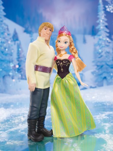 Disney Frozen - Muñecas, Anna y Kristoff (Mattel BDK35)