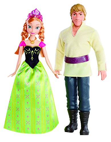 Disney Frozen - Muñecas, Anna y Kristoff (Mattel BDK35)