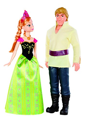 Disney Frozen - Muñecas, Anna y Kristoff (Mattel BDK35)