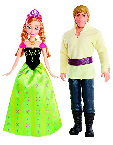 Disney Frozen - Muñecas, Anna y Kristoff (Mattel BDK35)