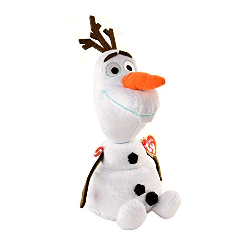 Disney Frozen - Olaf, Peluche con Sonido, 23 cm, Color Blanco (TY 90152TY)