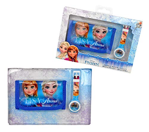 Disney Frozen Set Reloj Digital y Billetera en Caja (WD19657), Multicolor (Kids Licensing 1)