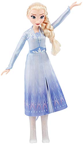 Disney Frozen Singing Elsa - Muñeca de Moda con música con Vestido Azul Inspirado en 2, Juguete para niños de 3 años en adelante