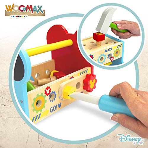 Disney - Maletin herramientas 24 piezas Caja herramientas Juguetes Bricolaje Construccion - Juguetes niños 3 años Juguetes educativos Juego Imitación infantil Juguetes Disney