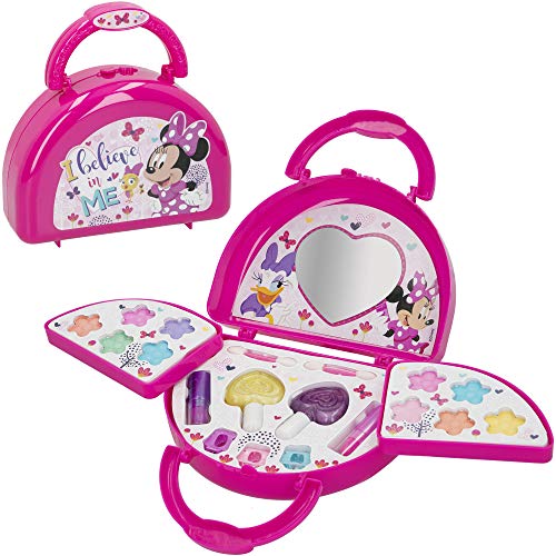 Disney - Maletín maquillaje Minnie Mouse para niños y niñas, Pintauñas Niñas, Manicura juguete (77200)