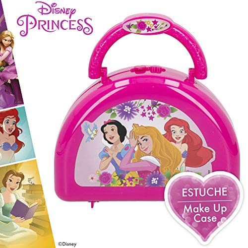 Disney - Maletín maquillaje Princesas Disney para niños y niñas, Juego de maquillaje para niñas 5-6-7 años, Pintauñas niñas Manicura juguete (77212)