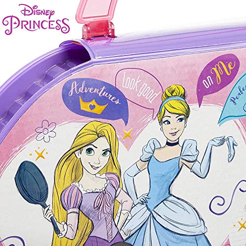 Disney Maletin Pinturas Para Niños, Kit Arte Princesas Disney con Lapices de Colores Ceras de Colores Rotuladores y Acuarelas Niños, Regalos Para Niñas