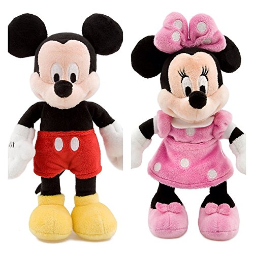 Disney MICKEY MOUSE e MINNIE Peluche Pequeño Set 20cm La Casa de Mickey Mouse