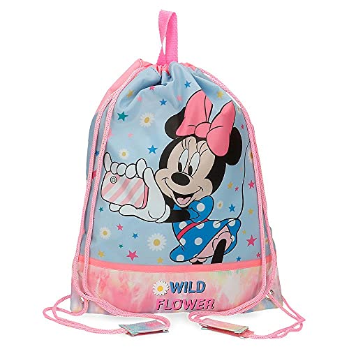 Disney Minnie Wild Flower Bolsa de Merienda Multicolor 27x34 cms Poliéster