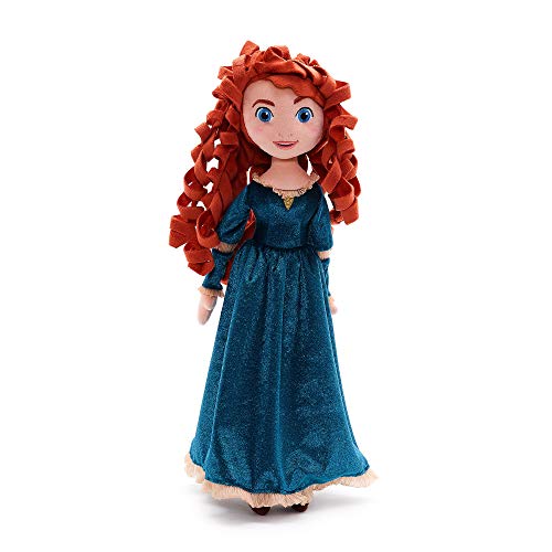 Disney Pixar Brave Merida - Muñeca de juguete suave, 48 cm, con características faciales bordadas, pelo rizado y vestido icónico de terciopelo, apto para todas las edades