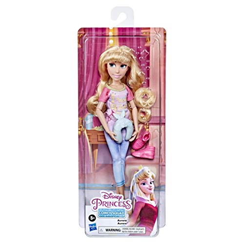 Disney Princess Comfy Squad Aurora - Muñeca de Moda, Juguete Inspirado en la película Ralph rompe Internet, muñeca Casual para niñas de 5 años en adelante