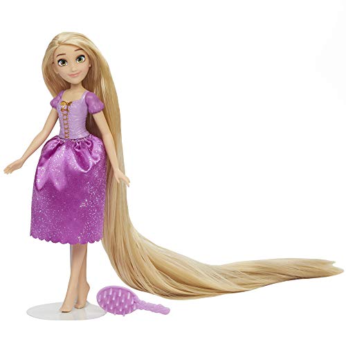 Disney Princess Long Locks Rapunzel, muñeca de Moda con Pelo Rubio de 45 cm de Largo, Juguete de Princesa para niñas de 3 años en adelante