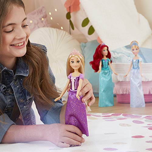 Disney Princess Muñeca de Rapunzel Royal Shimmer, muñeca con Falda y Accesorios, Juguetes para niñas a Partir de 3 años