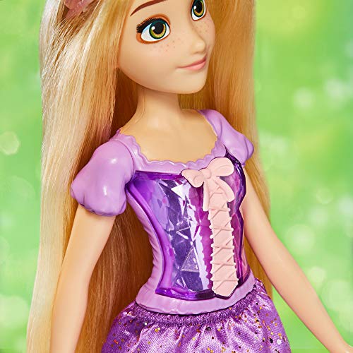 Disney Princess Muñeca de Rapunzel Royal Shimmer, muñeca con Falda y Accesorios, Juguetes para niñas a Partir de 3 años