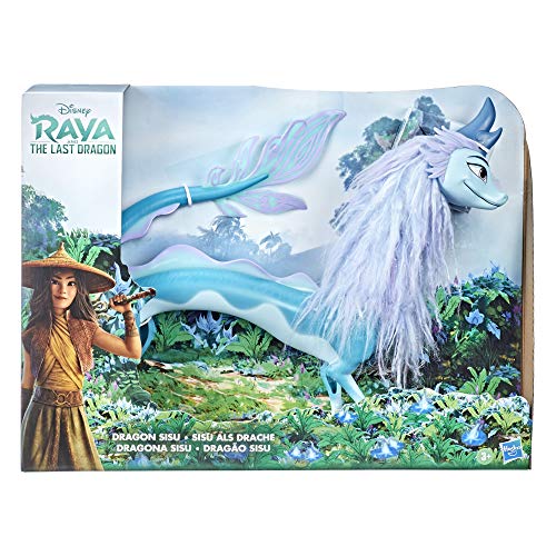 Disney Raya and the Last Dragon - Figura de la dragona Sisu con cabello - Juguete para niñas y niños de 3 años en adelante