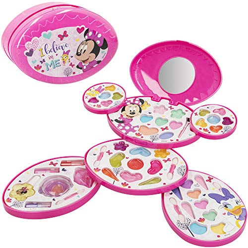 Disney - Set maquillaje Completo Maletín Minnie para niñas y niños 5 años, Pintauñas, Manicura juguete (77202)