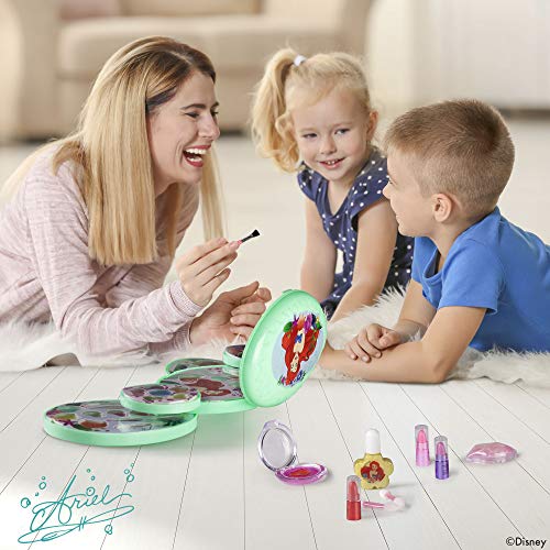 Disney - Set maquillaje Princesas Disney para niños y niñas, Juego de maquillaje para niñas 5-6-7 años, Pintauñas niñas Manicura juguete (77211)