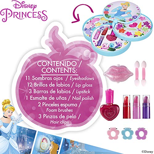 Disney - Set maquillaje Princesas Disney para niños y niñas, Pintauñas niñas Manicura juguete (77210)