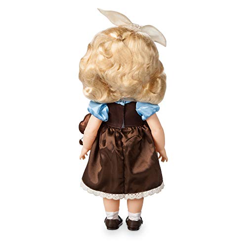 Disney Store: muñeca coleccionable de princesa niña de La Cenicienta (colección Animators), 39 cm, pelo enraizado, traje y zapatos realistas, juguete de Bruno en raso acolchado, para mayores de 3 años