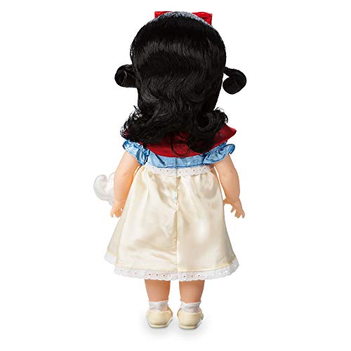 Disney Store: muñeca de Princesa niña Coleccionable de Blancanieves (colección Animators), 39 cm, Pelo enraizado y Traje realistas, Juguete de pájaro en Raso Acolchado, para Mayores de 3 años