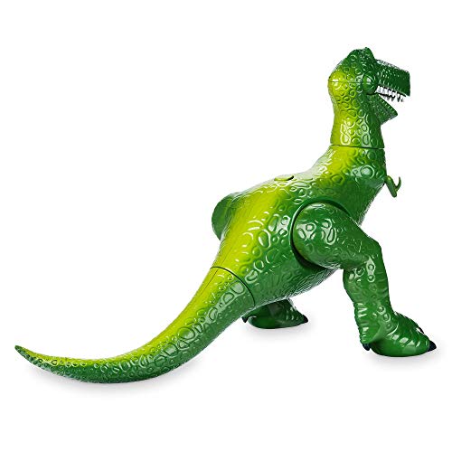 Disney Store: Rex, Figura de acción de Toy Story con Voz e interactiva, 30 cm, más de 11 Frases en inglés, Habla con Otras Figuras, Cuello, Boca, Patas y Cola articuladas, Mayores de 3 años