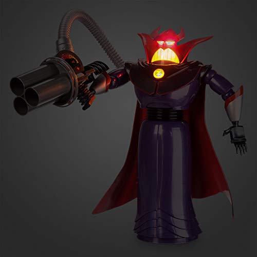 Disney Store: Zurg, Figura de acción de Toy Story con Voz e interactiva, más de 14 Frases en inglés, interactúa con Otras Figuras y Juguetes, Boca y Ojos Que se iluminan al Hablar, Mayores de 3 años