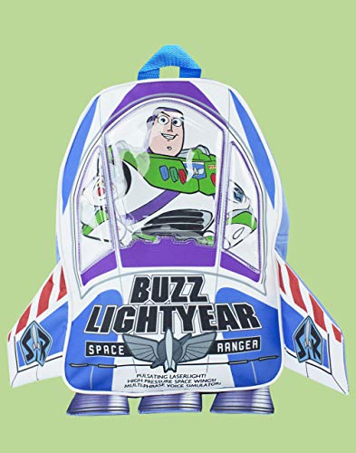 Disney Toy Story Niños mochila Buzz Lightyear 3D Rocket Rucksack Bolsa Un tamaño