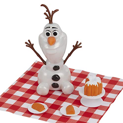 Disney's Frozen 2 - Anna y Olaf Picnic de otoño - Figura de Olaf, muñeca de Anna con Vestido y Accesorios para muñeca - Juguete para niños y niñas de 3 años en adelante